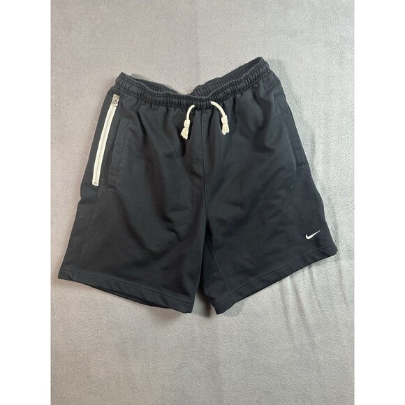 Nike Standard Issue Shorts Men’s Medium DQ5712-010 French Terry Basketball Black - Picture 1 of 7